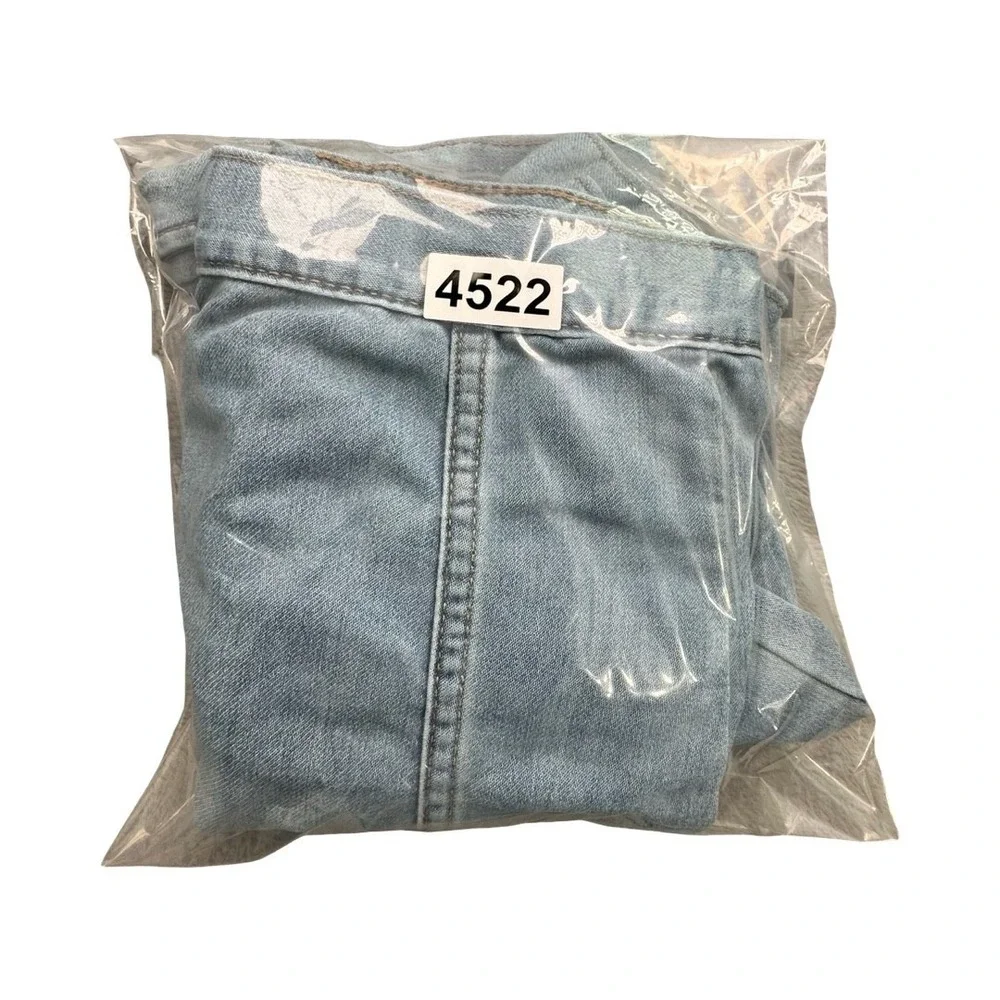 Gap Denim Jacket Kids Medium Light Indigo Trucker Classic Faded Stretch